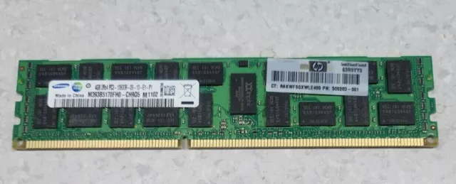 4GB 2Rx4 PC3-10600R Samsung M393B5170FH0-CH9Q5 Server Memory RAM ECC Reg