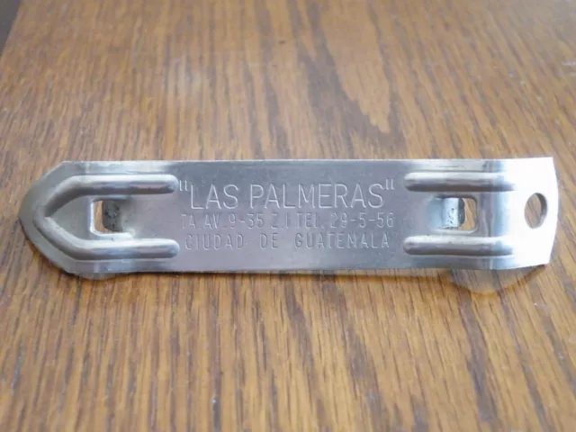 Vintage EKCO Can Piercer Bottle Opener LAS PALMERAS CIUDAD DE GUATEMALA FREESHIP