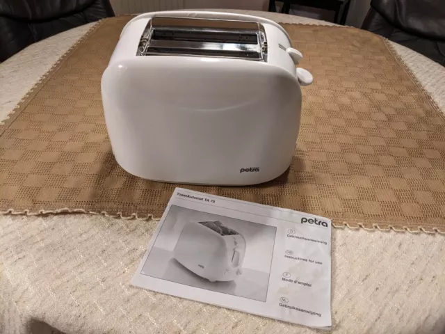 Toaster Petra TA70,weiß / 2-Scheiben