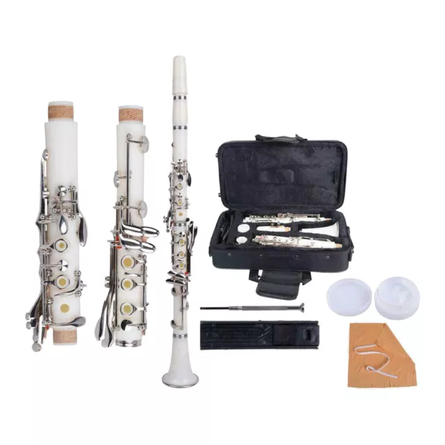 Professional B Flat Clarinet with Case Cleaning Cloth Reeds and Screwdriver