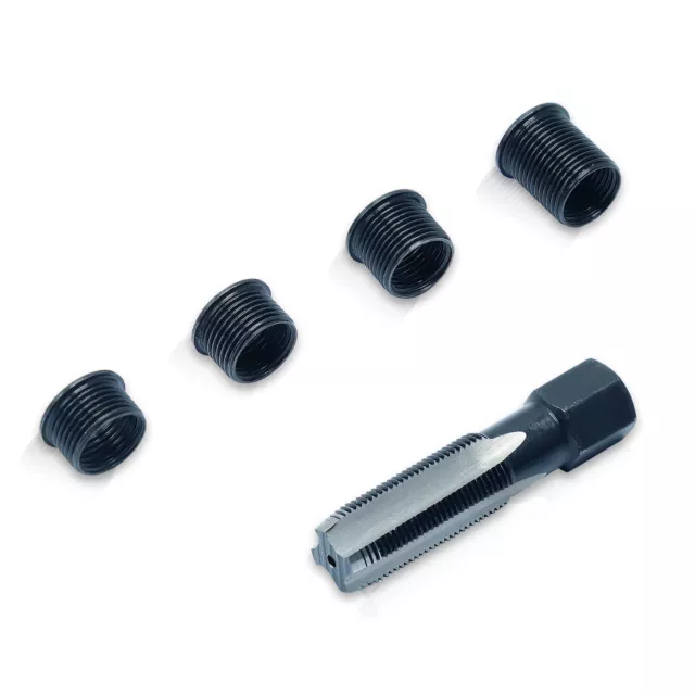 Reparatursatz für Zündkerzengewinde M14x1,25 mm 5-tlg Gewinde-Reparatur-Set