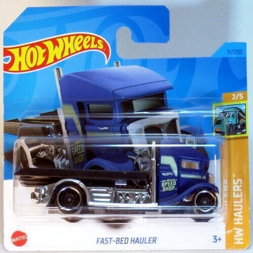 Voiture Miniature Hot Wheels HW Gasser 'Fast Bed Hauler' - Noir - Échelle 1/64 - Année 2025 - Neuve