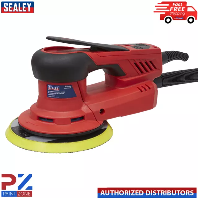 Electric Palm orbital Sander Variable Speed Sealey DAS150PS 230V 150mm 350W