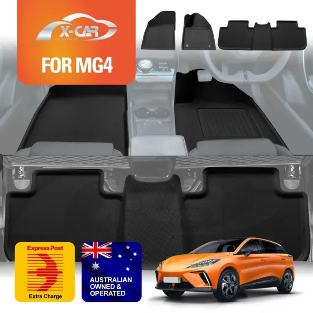 3D All-Weather Car Floor Mats for MG MG4 2023-2024 Heavy Duty XPE Carpet Liner