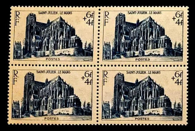 France 1 bloc de 4 timbres  neuf N**  YV N° 775 Cathédrale du Mans