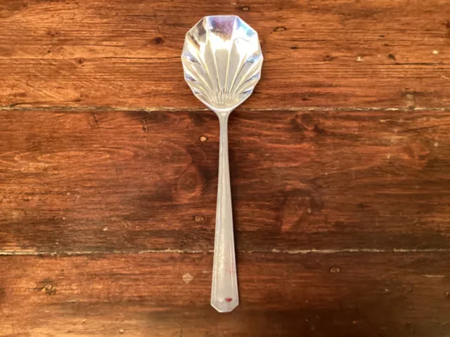 Vintage Silver Plate Grosvenor DELPHIC Large Shell Serving Spoon