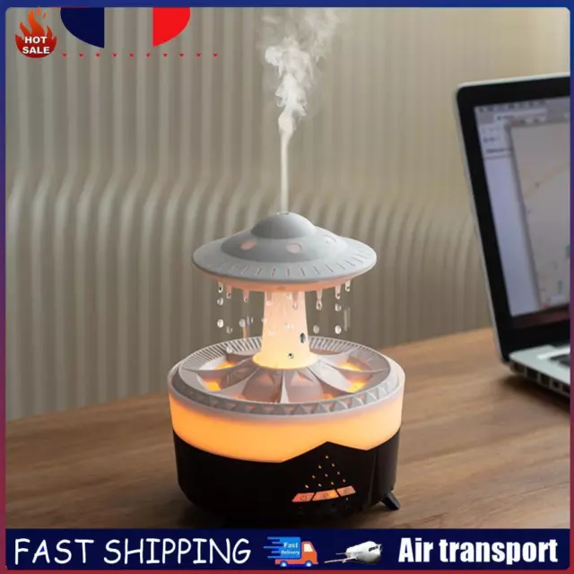 UFO Aroma Diffuser 7 Light 350ML for Bedroom Office Desk (black US) FR