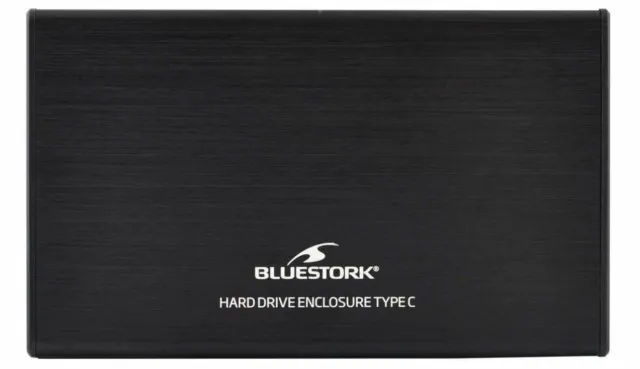 Bluestork Caja Disco Duro 2,5" 10 Gbps Type C Compatible con Disco Duro SATA SSD