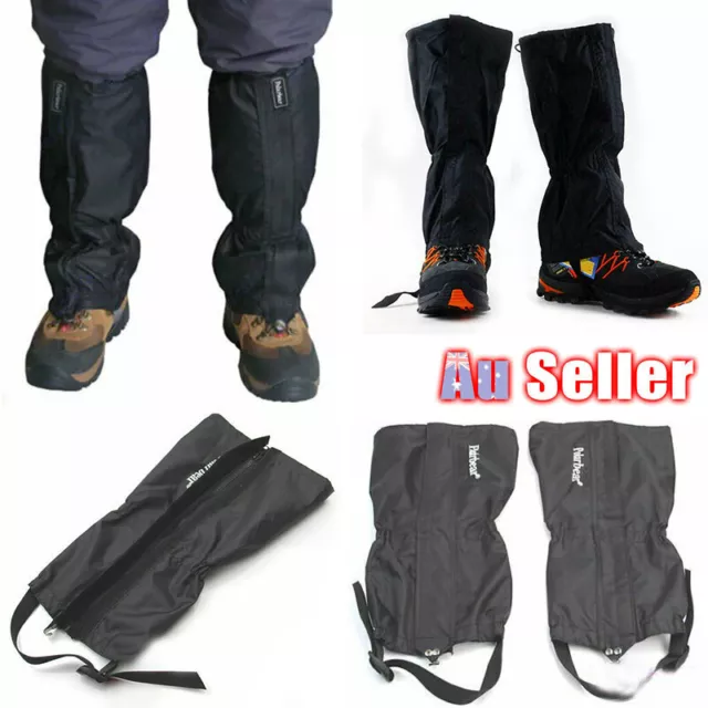 Hiking Walking Hunting Boots Gaiters Long Snow Snake Waterproof Leg Protection