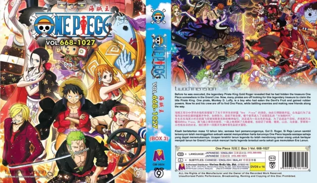 Anime DVD ONE PIECE Box 34 Vol.1028-1051 English Dubbed All Region Free  Shipping