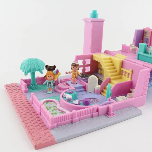 POLLY POCKET 1993 LIGHT UP Bay Window COMPLETE w/ PALM TREE 150.00