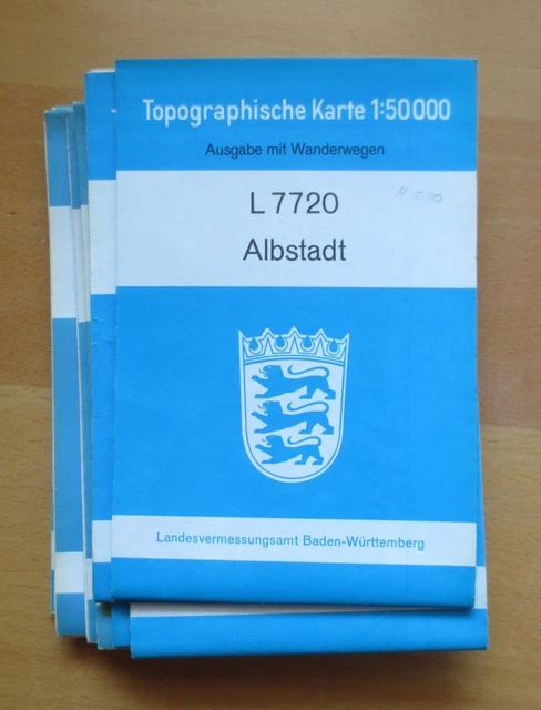 r1-1) Topographische Karte 1 : 50000   Albstadt   L 7720