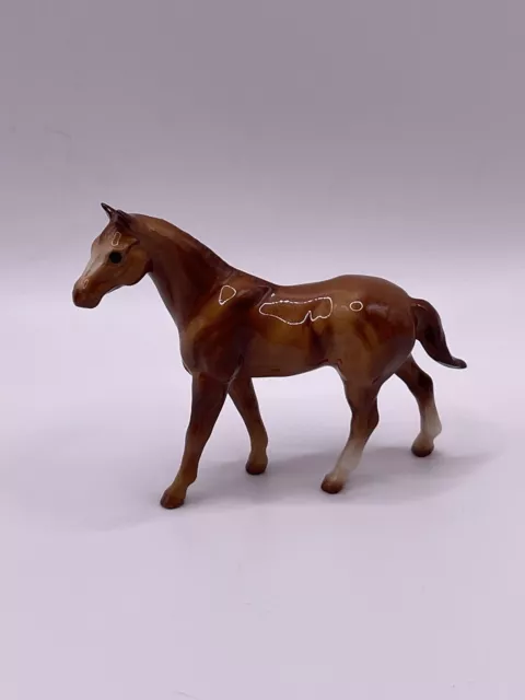 Retired Hagen Renaker Miniature Horse Chestnut Stallion Figurine Trinket