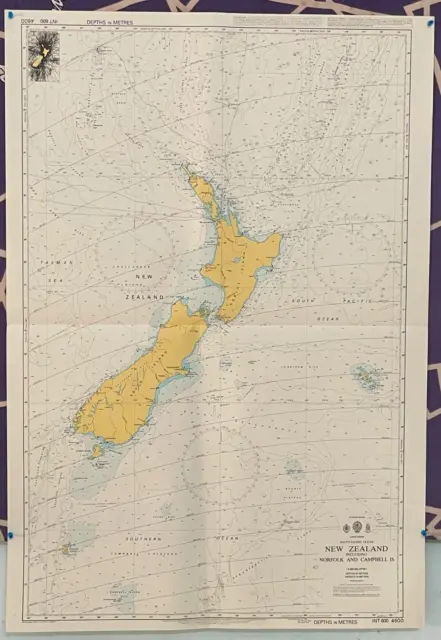 Admiralty 4600 South Pacific Ocean New Zealand Including Norfolk & Campbell IS