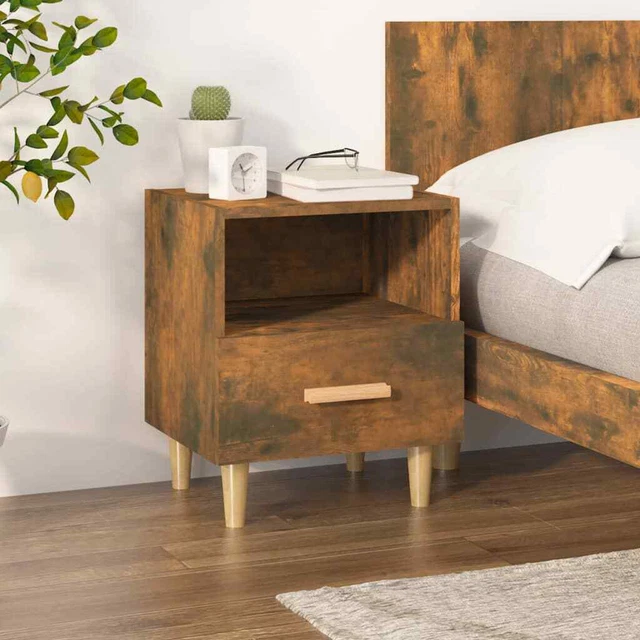1/2x Table de Chevet 40x35x47 cm Table de Nuit Armoire Multicolore vidaXL