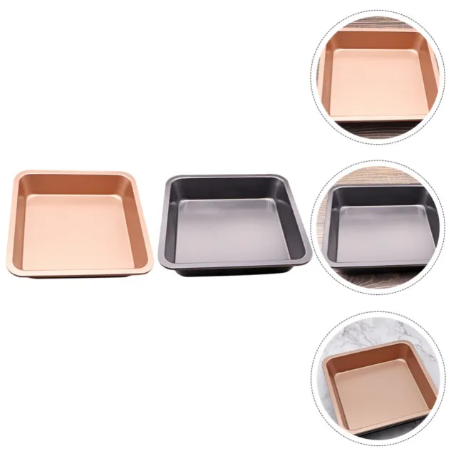 BAKER DEPOT Set of 4 Silicone Mini Bread Loaf Pans for Baking Nonstick  Small Toast Cake Bakeware 6.5 inch Rectangle Mould DIY Handmade Soap