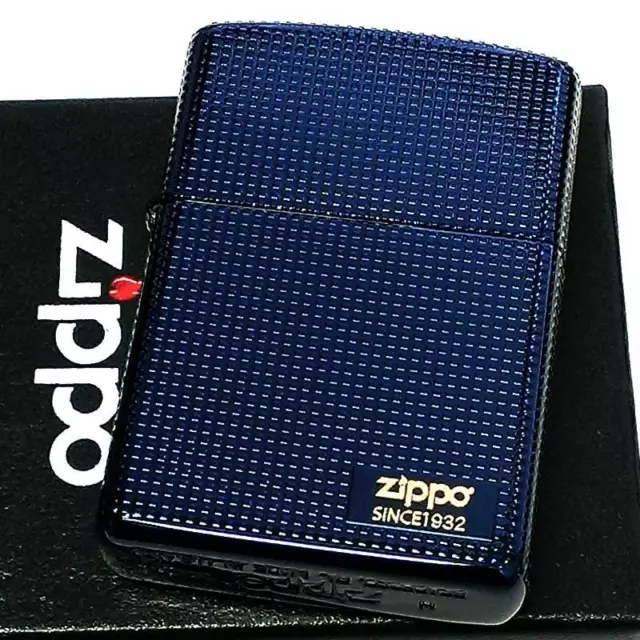 Zippo Blue Titanium oil lighter Armor Case