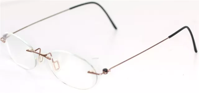 minima Brille metallisch Braun glasses lunettes FASSUNG