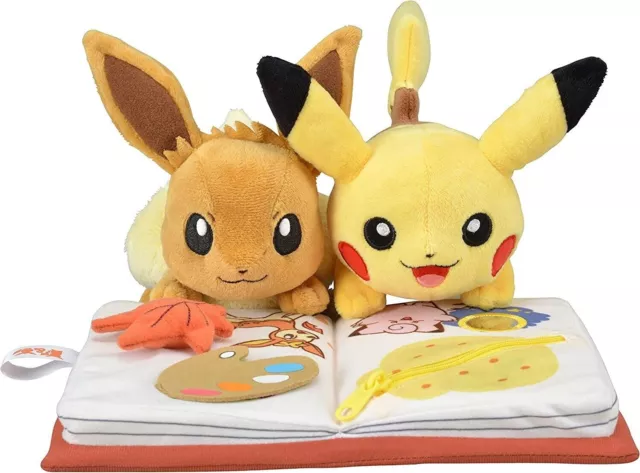 Pokemon Center Original Plüschpuppe Stofftier Saison Pikachu & Eevee Herbst