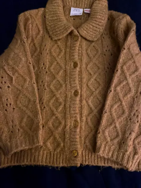Zara Knit Baby Sweater 2-3yrs Mustard Color