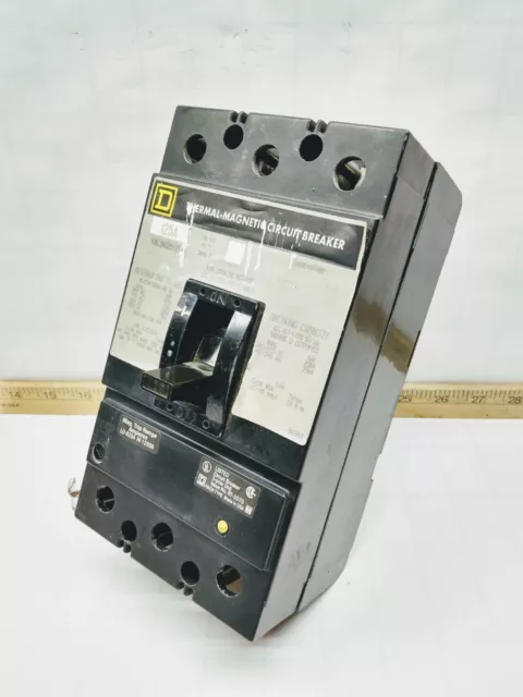 Square D Kal361251127 Circuit Breaker W/ Undervoltage Trip 125 Amp 600 Vac 3P