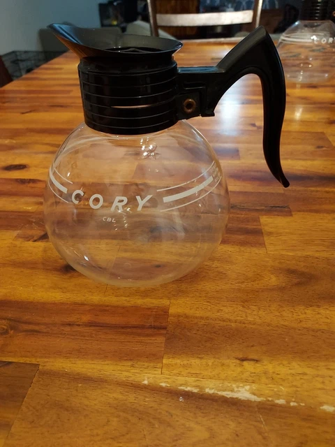 Vintage Cory Cbl Glass Coffee Maker Pot Carafe Black Handle No Lid