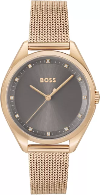 BOSS Damenarmbanduhr Quarzuhr SAYA 1502668 Edelstahl 37mm B-WARE