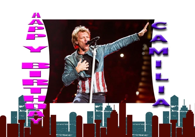 JON BON JOVI Song Personalised Birthday Greeting Card A5 3 29 PicClick