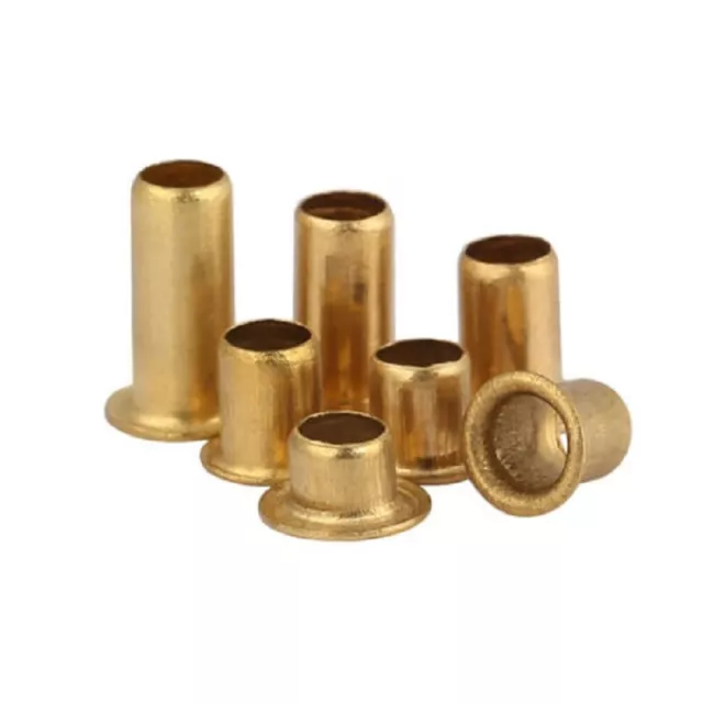 Rivetti Tubolari Cavi Ottone Occhielli Vie 0,9 mm 1,3 mm 1,5 mm 1,7 mm 2 mm~6 mm