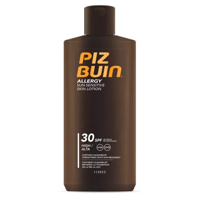 Piz Buin Solaire 200 Ml. Fp30 Lait Allergy P.Sensible