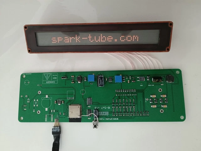 SET OF PCB AND PANEL nixie matrix display self-test panel IGV1-16/5x7 ...