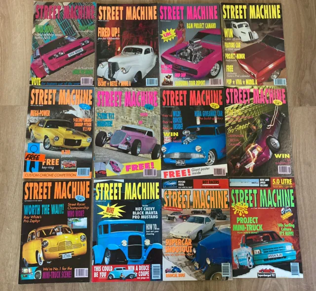 STREET MACHINE CAR MAGAZINE. 1991 Entire Year. All 12 Issues