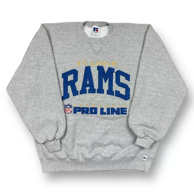 VTG St. Louis Rams Sweatshirt NFL 90s Pro Line Football Men’s L Russell Athletic