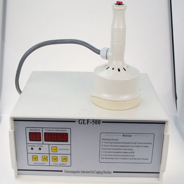 20-100mm Aluminum Foil Sealing Machine Induction Sealer Bottle Packag GLF-500