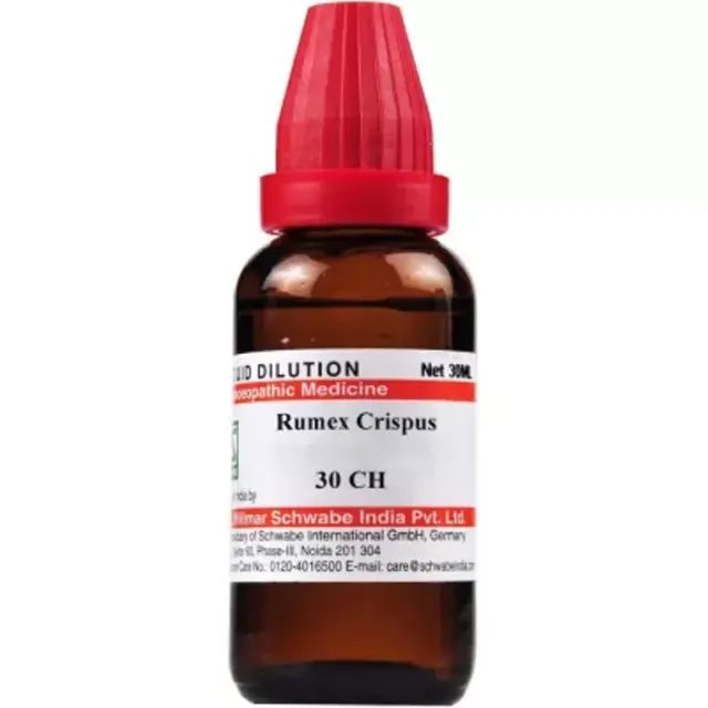 Willmar Schwabe India Rumex crispus (30 ml) 100% homeopático