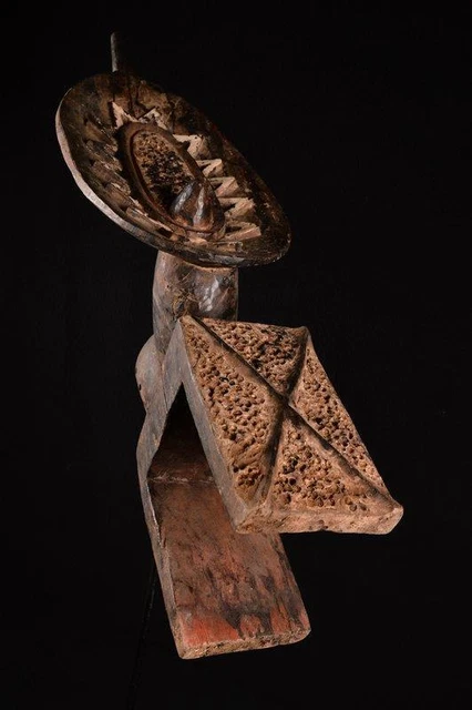 13502 African Old Mambila Helmet Mask/Helmet Mask Cameroon