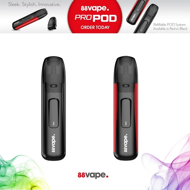 88 vape pro pod 88VAPE PRO POD Vape Pen Refillable E-Liquid Mod Kit E-Cigarette Starter  Vaping £13.49