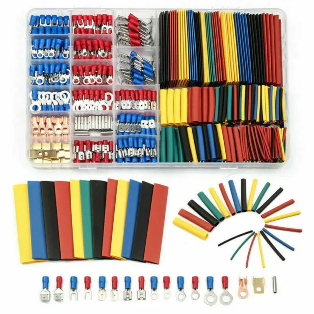 678PCS Assorted Crimp Spade Terminal Insulated Electrical Wire Connector Kit Set