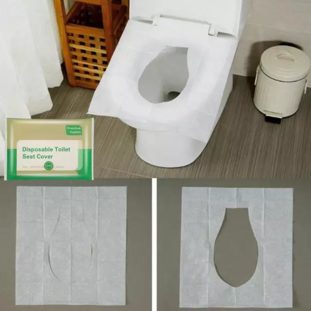 10 Stück Toilettensitzbezüge praktische Einweg Toilettensitzkissen.