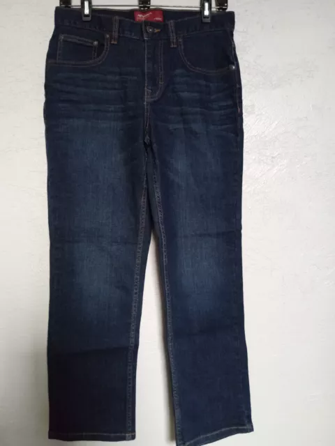 Arizona Jean Co. Husky Dark Wash Straight Leg Denim Jeans Size: Boys 14