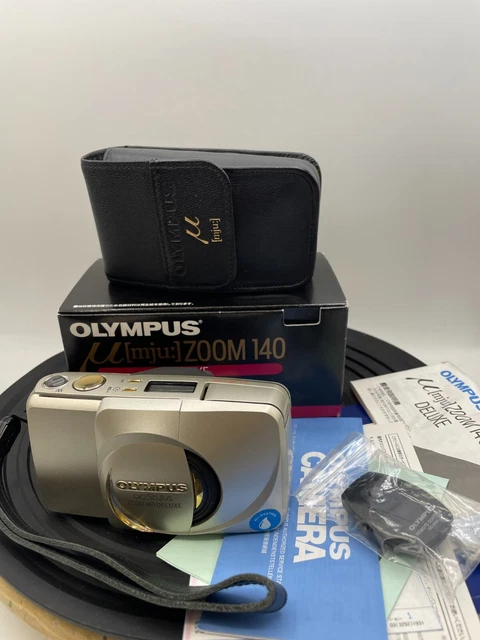 Olympus Mju μ Zoom 115 Deluxe Point & Shoot 35mm Film Camera JAPAN w/Remote, Box