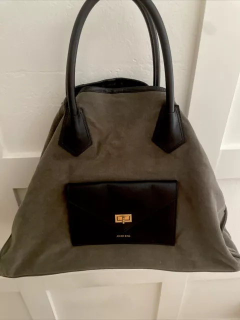 Anine Bing Taylin Tote Bag in Brown