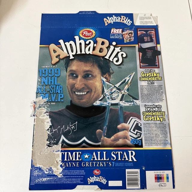 WAYNE GRETZKY POST Alpha Bits Cereal Box Canada Hockey NY Final Farewell 14.45 PicClick WAYNE GRETZKY POST Alpha Bits Cereal Box Canada Hockey NY Final Farewell 14.45 PicClick