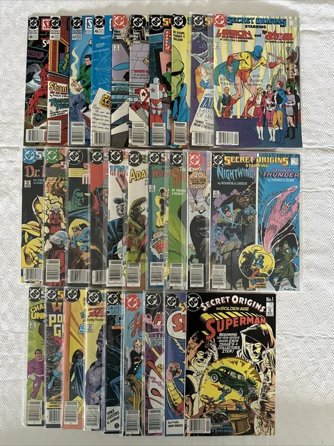 Secret Origins Lot of 29 Issues #1-49 ~DC Comics 1986-90 ~ Superman, Batman, etc