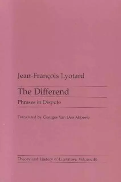 Jean-Francois Lyotard | Differend | Taschenbuch | Englisch (1989)