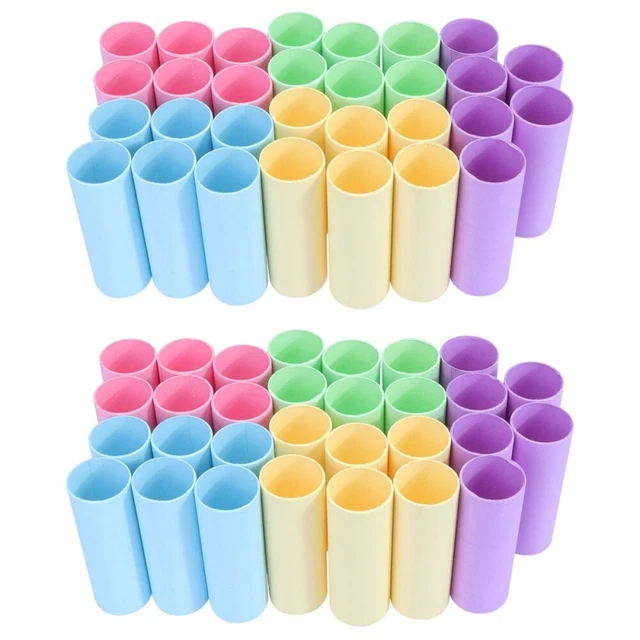 40 pz carta velina colorata tubo di carta bambino rotolo asciugamano di carta bobina