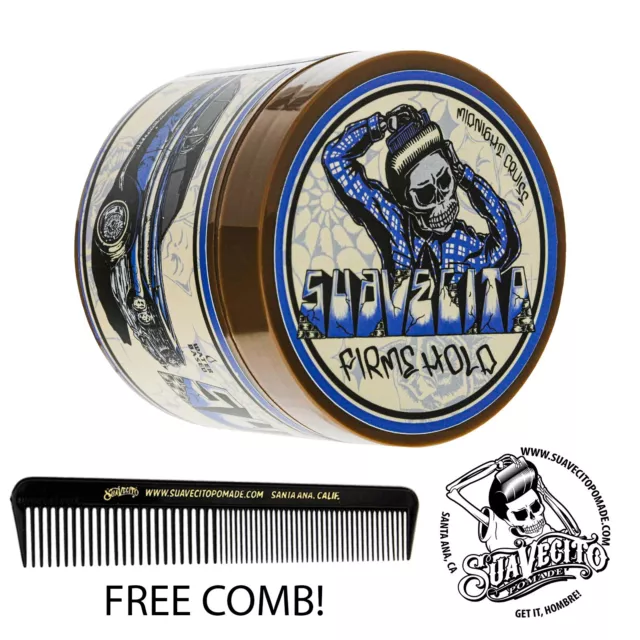 Suavecito Midnight Cruise Firme (Strong) Hold Pomade 4 oz. Medium Shine 2024