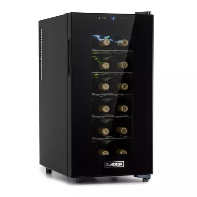 Wine Cooler Fridge Drinks Chiller 18 Bottles 52 Litres Counter Top SingleZone