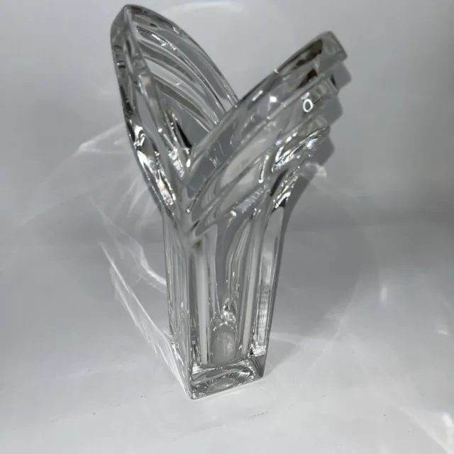Mikasa Art Deco Glass Crystal Bud Vase SN 027 / 630 - Germany 11 3/4" Tall - New