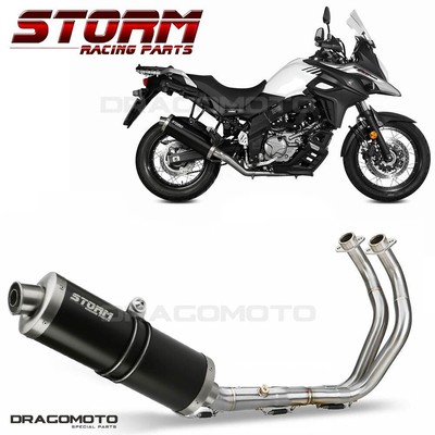 MIVV Scarico SUZUKI SV 650 2007 2008 OVAL STORM by MIVV Acciao Nero 